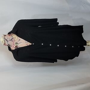 FREE with purchase UMGEE Semi Sheer High Low Button Up Quarter Sleeve